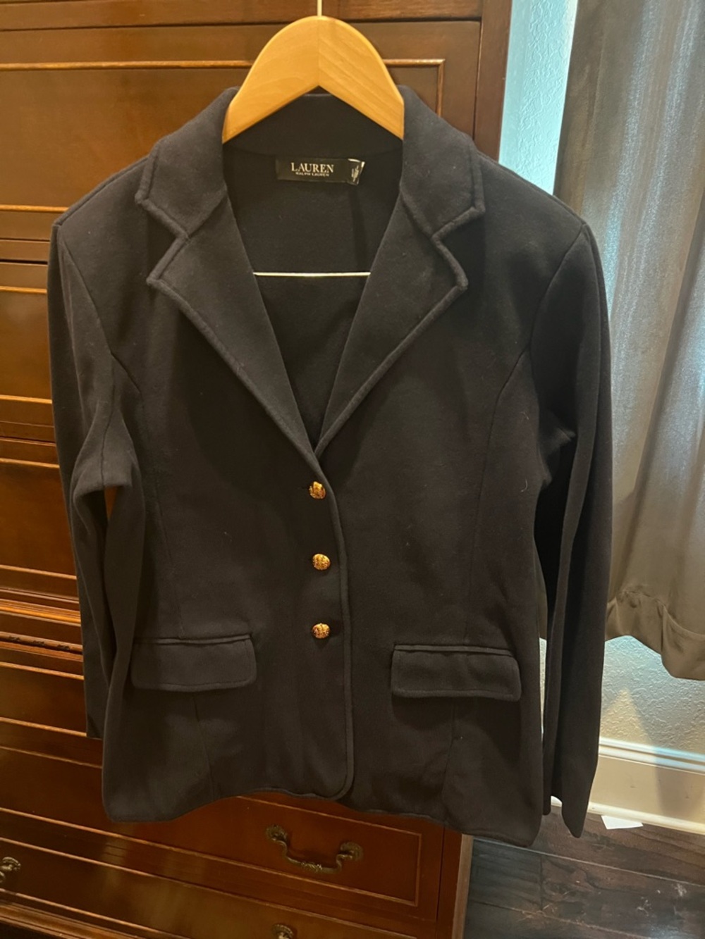 Lauren Ralph Lauren Navy Blazer with Gold Buttons
